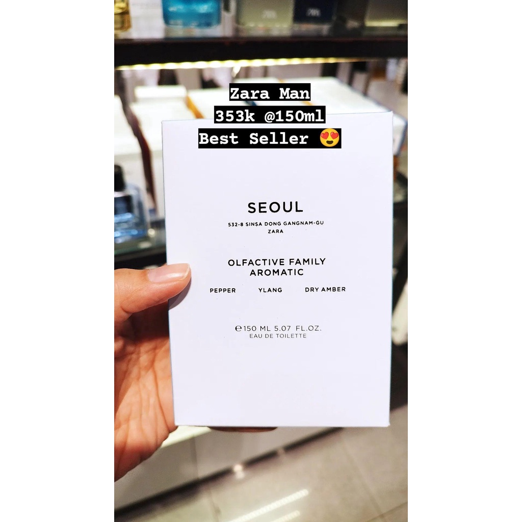 Parfum Zara Man Seoul 100ml Ori Store