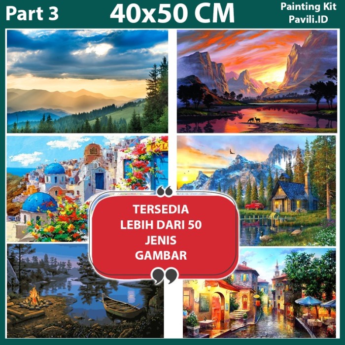 

Produk Diy Painting Paint By Numbers Canvas Lukis Set Frame 40*50Cm Part 3 Diskon