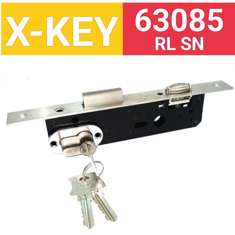 Body Lockcase Roller/Rumah Kunci Pintu Aluminium Pelor Komplit Set