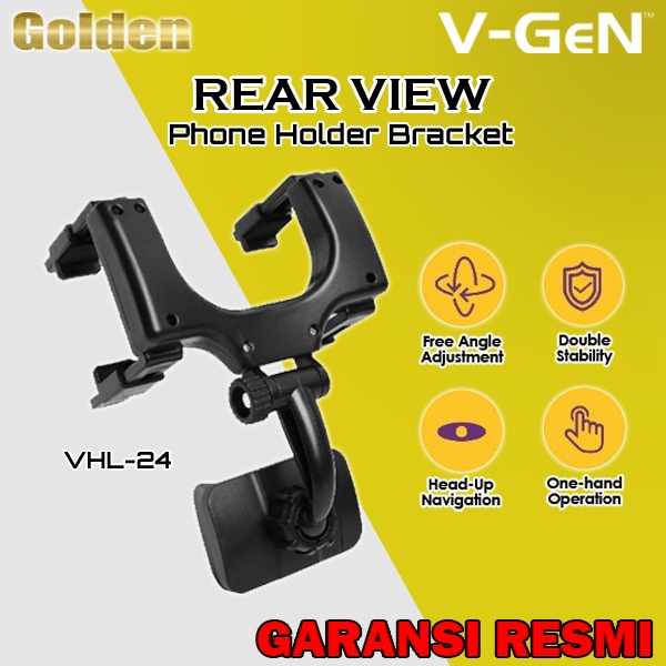 VGEN V-GeN VHL-24 View Car Phone Holder HP Mobil Clip Mirror Spion