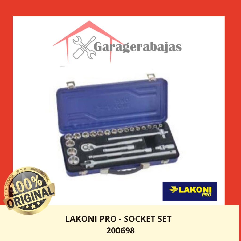 JETJO TOOLS - Socket SET 1/2" 24 PCS 6PT / Socket SET - 200698 / LAKONI PRO
