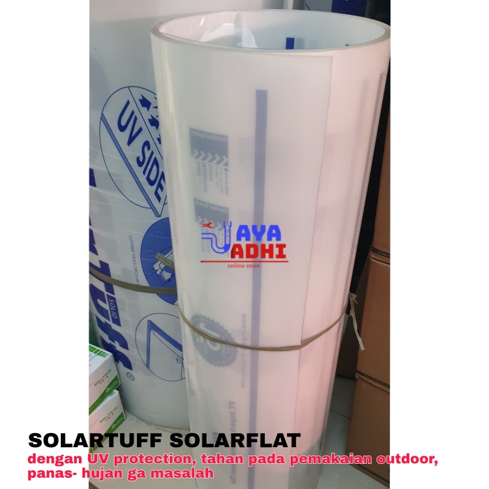 Solartuff SolarFlat 1,2mm Atap Bening Anti UV