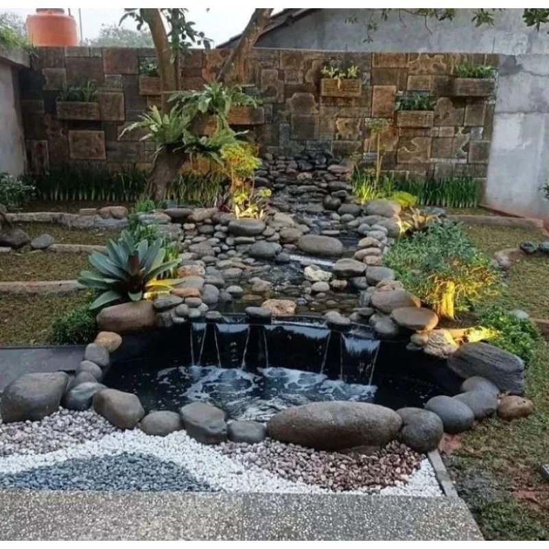 Jual batu taman besar batu taman minimalis batu alam batu kali