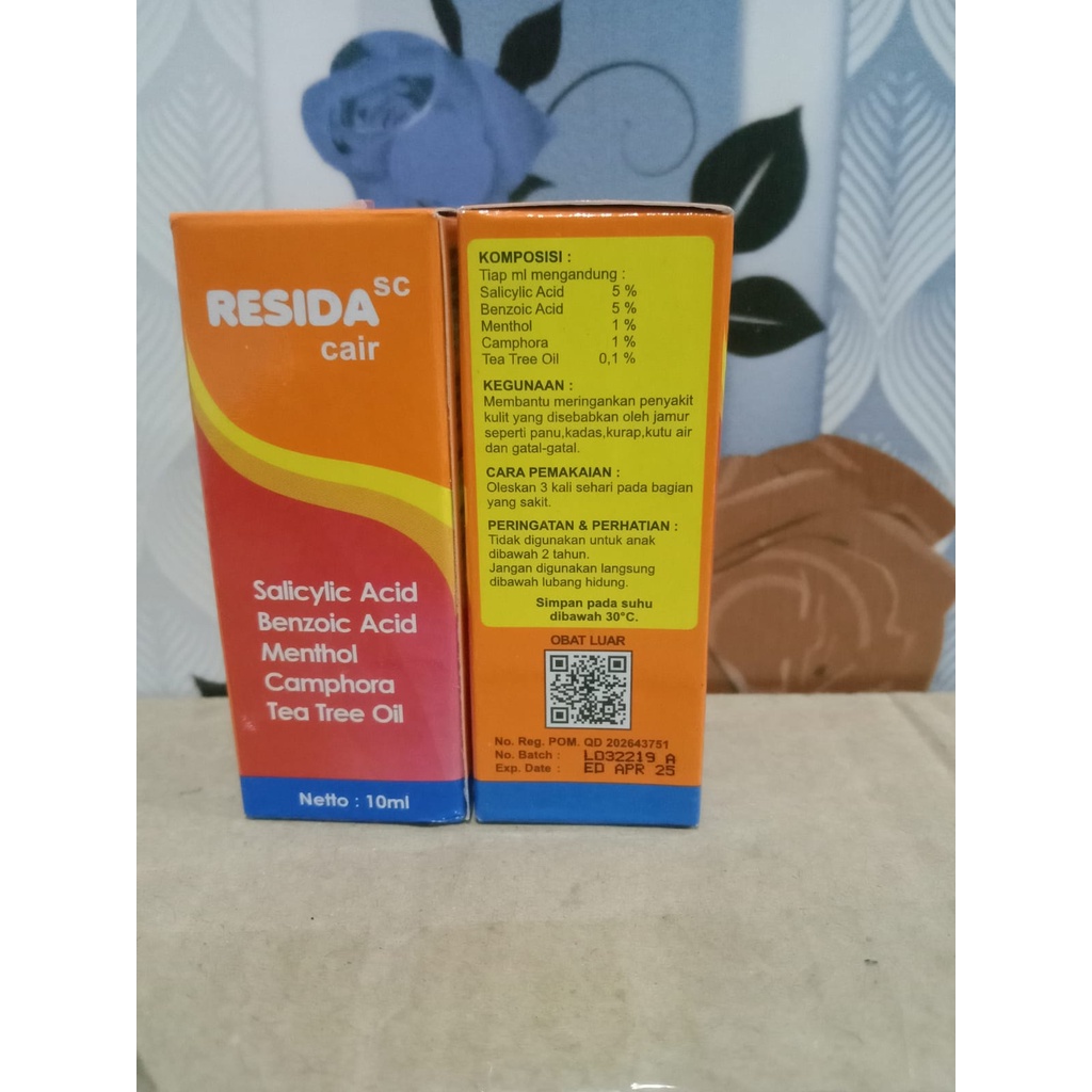 Resida Cair Obat Panu Original Obat Panu Paling Ampuh 100% Cair Original Bpom Penghilang Gatal Untuk