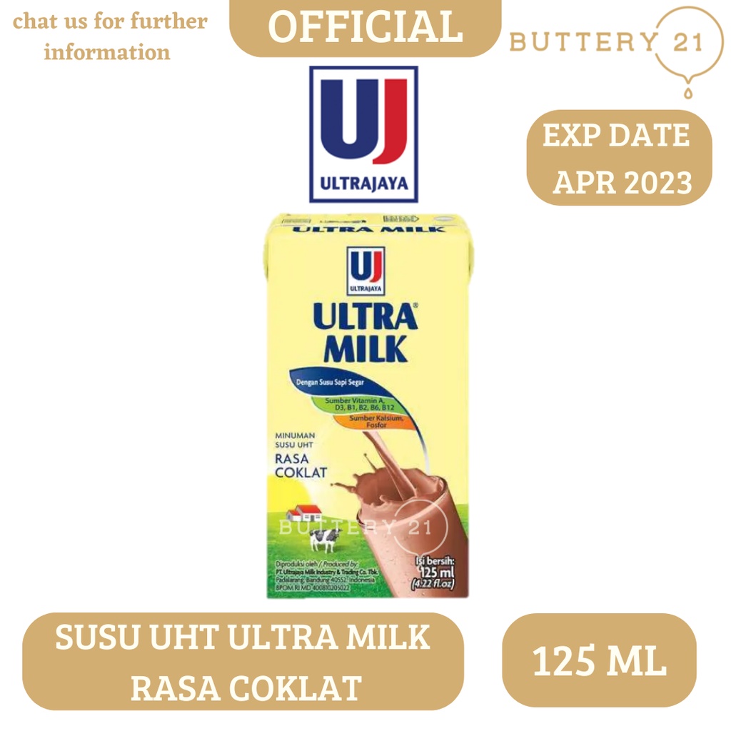 Jual Ultra Milk Susu Uht Rasa Cokelat Coklat Chocolate Milk 125ml