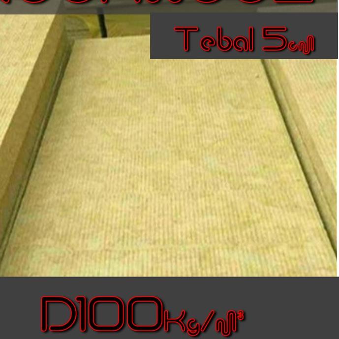 Rockwool Peredam Suara D40 D60 D80 D100 (60x60 cm Tebal 5cm)
