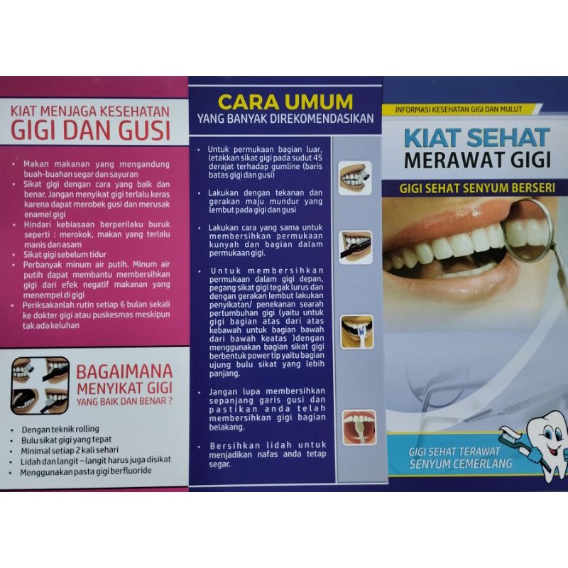Leaflet Kiat Sehat Merawat Gigi