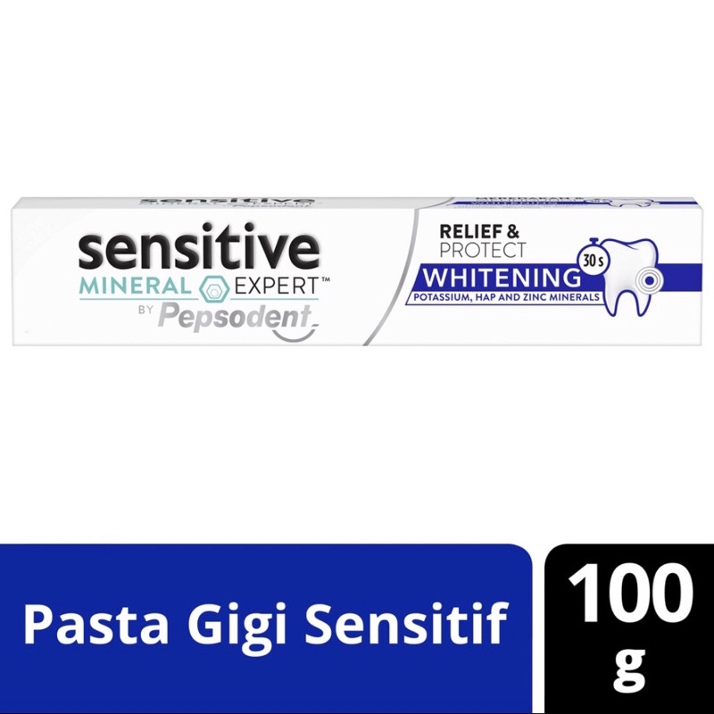 Pepsodent Sensitive Mineral Expert Pasta Gigi Whitening Pasta Gigi Sensitive 100G