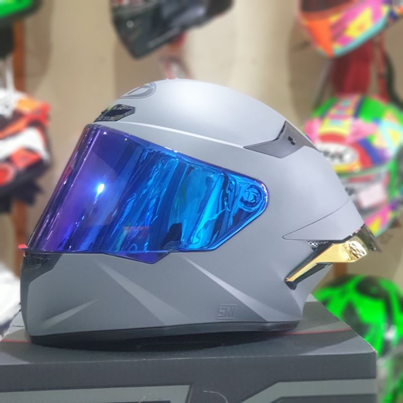 KYT TT COURSE GORILLA GREY DOFF PAKET GANTENG