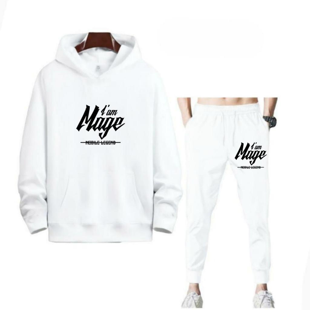 SETELAN I AM MAGE JOGGER DAN HOODIE BAHAN TEBAL NYAMAN DIPAKAI TERLARIS