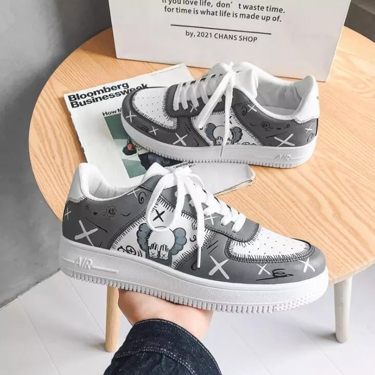 Sneakers Pria Hoopster Sepatu Badut Printing Hip hop HP-004