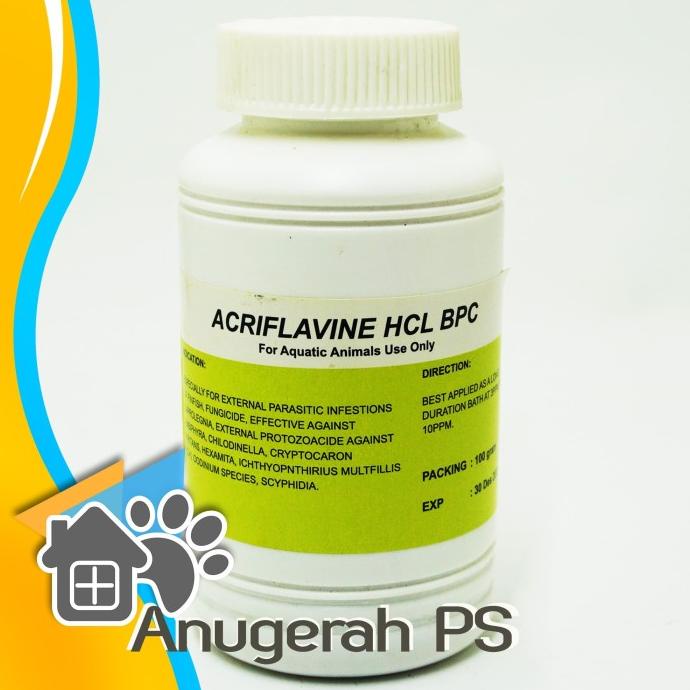 Obat Ikan Acriflavine Hcl Bpc Repack 50 Gram