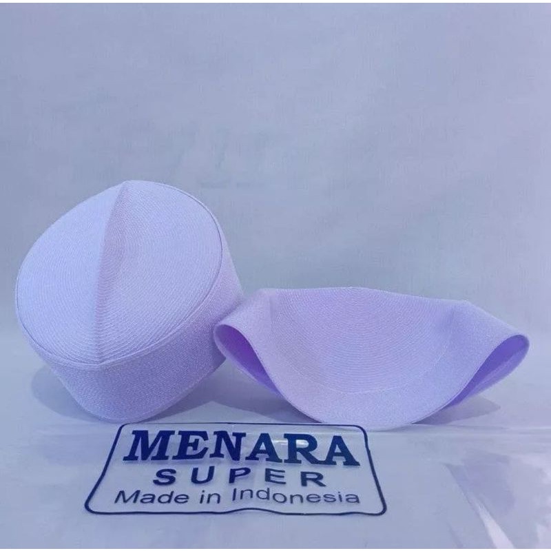 Peci Putih Habib Bahar Tinggi 6cm 7cm 8cm Peci Haji Peci batok peci murah songkok kopyah putih