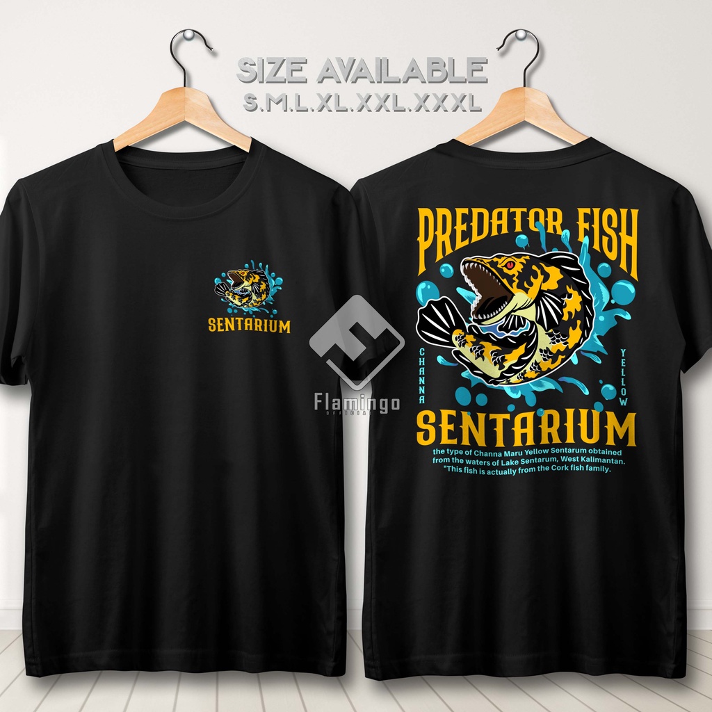 Kaos Channa Sentarium Predator Fish Baju Pecinta Ikan Hias Chana Keeper Aquascaper Indonesia Mancing