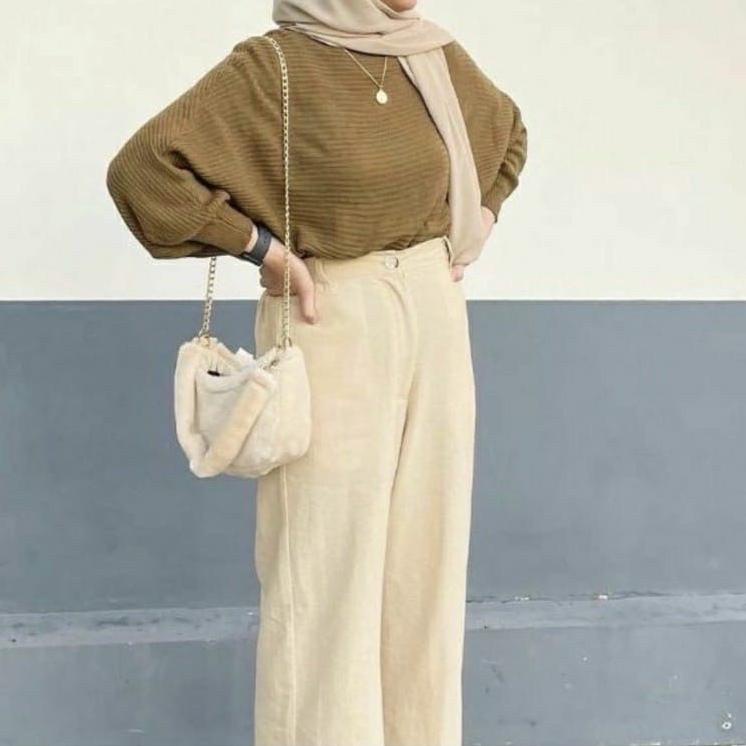 Just Now3.3 BLOUSE BATWING BAJU RAJUT | SWEATER RAJUT MODEL KELELAWAR | OUTER RAJUT Pakaian Wanita A