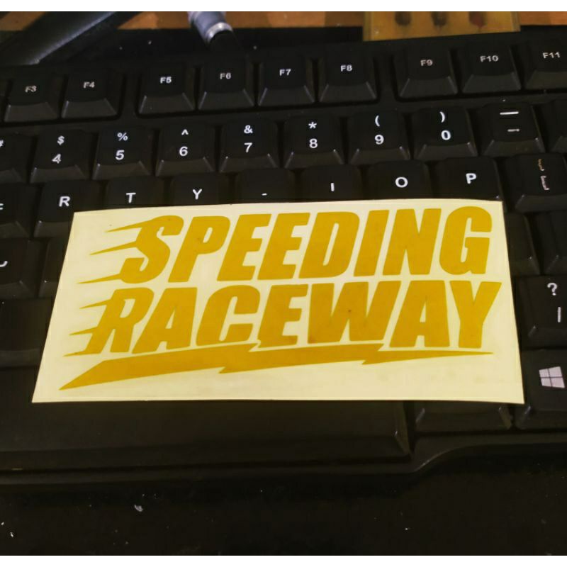 stiker SPEEDING RACEWAY,stiker Cutting Viral!! stiker motor,mobil