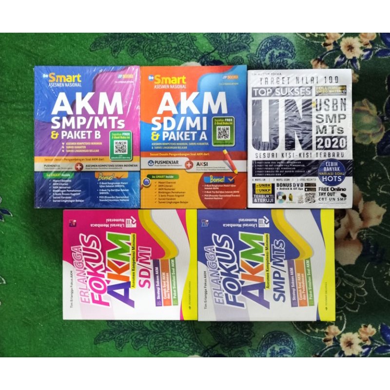 ORIGINAL BUKU AKM SD/MI & PAKET A AKM SMP / MTS & PAKET B ERLANGGA FOKUS AKM SD /MI ERLANGGA FOKUS S