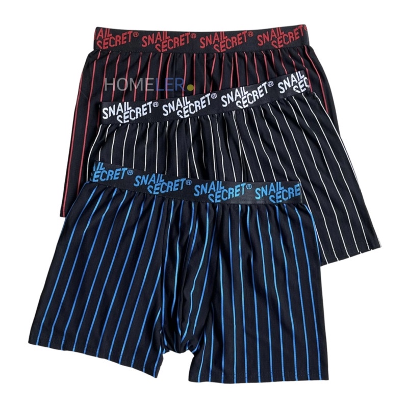 Celana Dalam Pria (1 Box Isi 3 Pcs) / Celana Dalam Boxer Motif / Sempak Boxer Dewasa