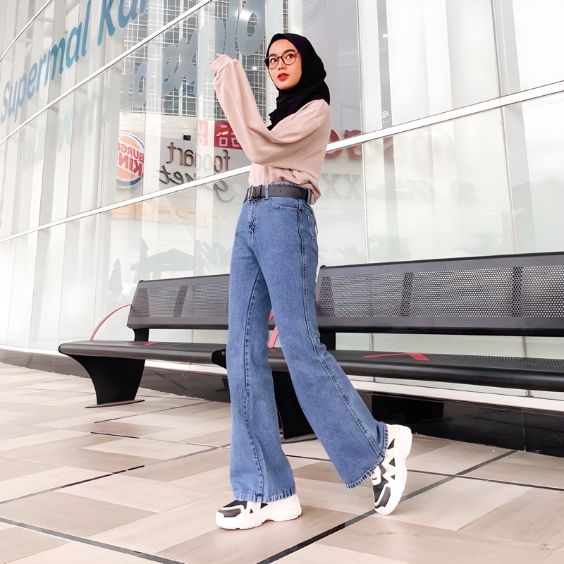 HIGHWAIST CUTBRAY JEANS WANITA LOOSE | HIGHWAIST KULOT CUTBRAY JEANS WANITA