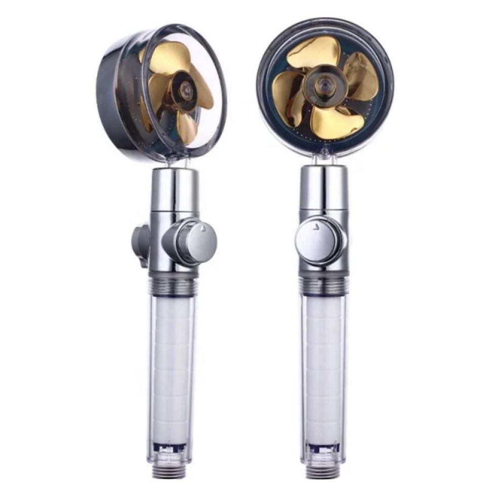 JM HAND SHOWER TURBO / FAN SHOWER BALING / KEPALA KRAN AIR MANDI BERTEKANAN HEMAT AIR PUTAR 360Derajat