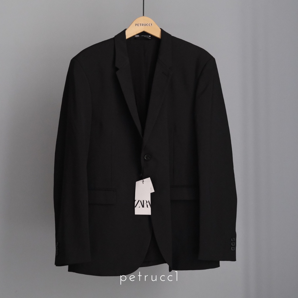 ZARA men blazer cowo pria jas suit formal casual ORIGINAL