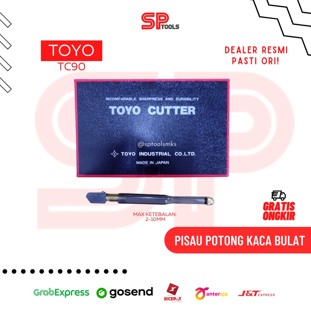 PISAU POTONG KACA TOYO TC90 TC 90 TC-90 ASLI JEPANG