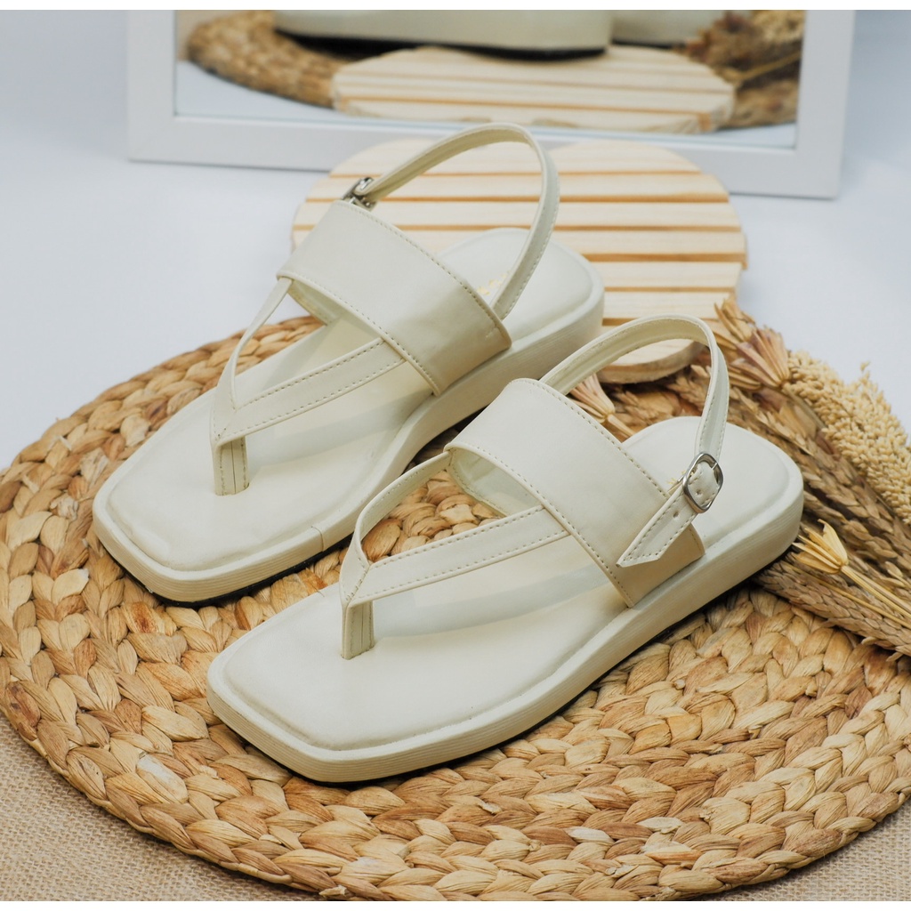 Sandal Wanita Slip Sendal Jepit wanita sendal casual sandal Jepit Tali Belakang kekinian MC-AB 40