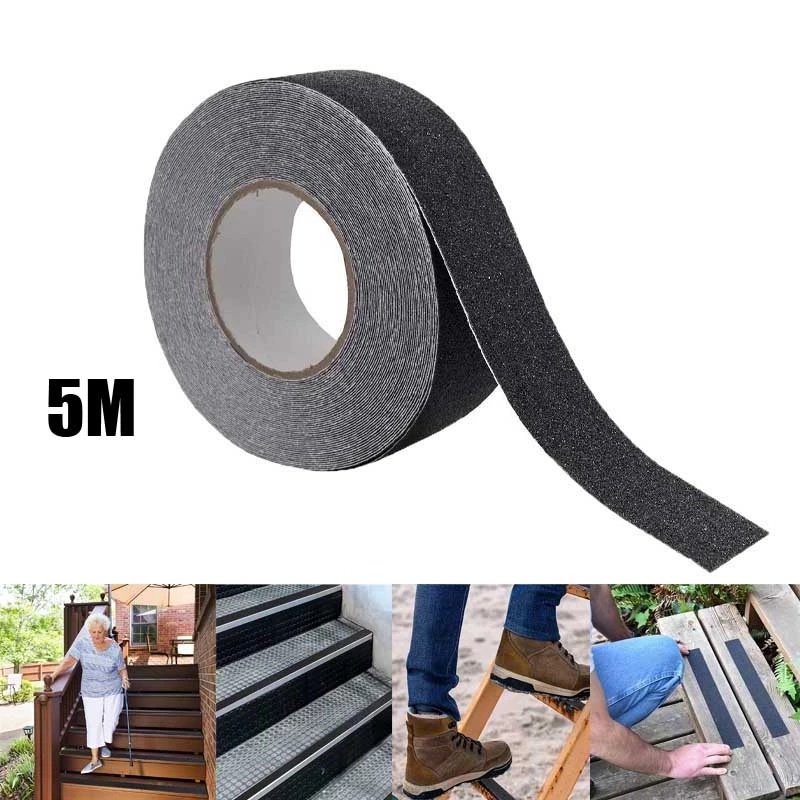 Selotip Anti Slip Warna Hitam Ukuran 2.5cm X 5m Untuk Rumah