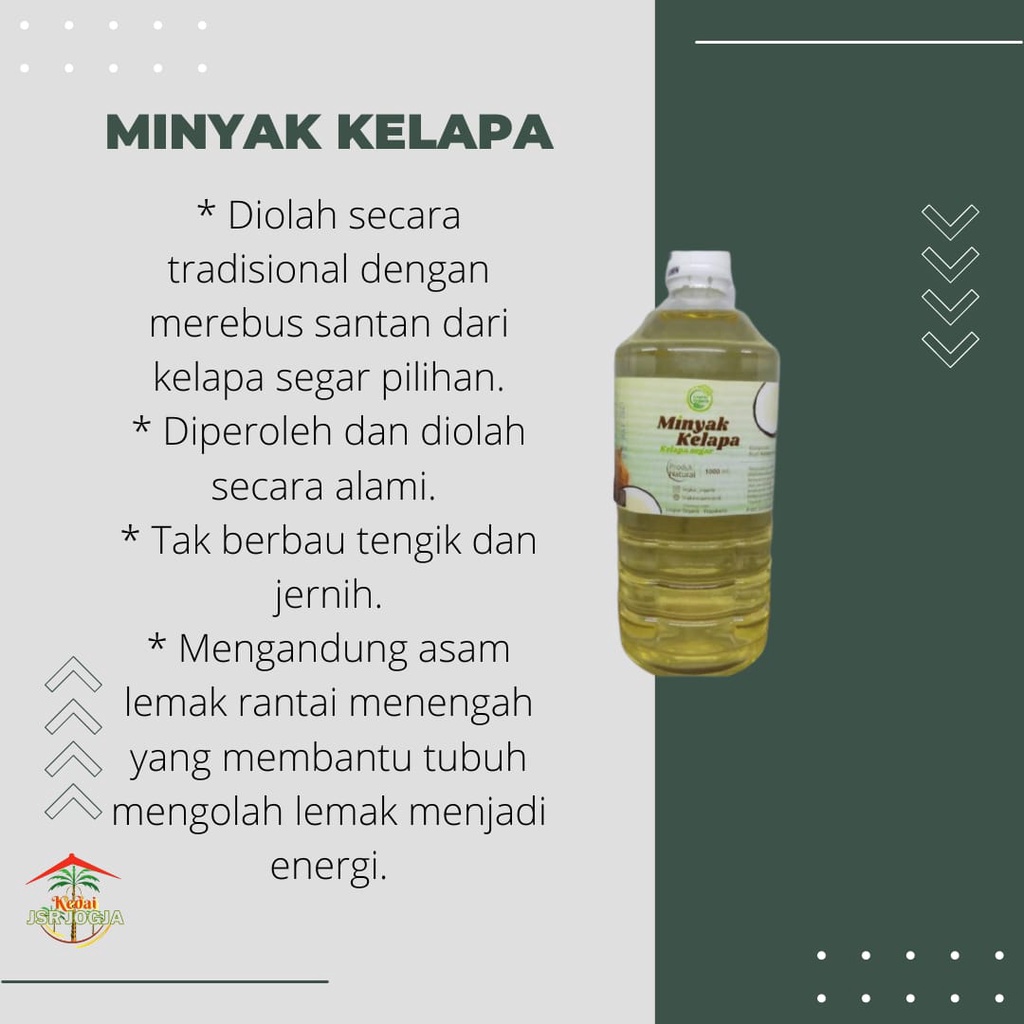 Lingkar Organik Minyak Kelapa Organik 1 Liter kemasan terbaru