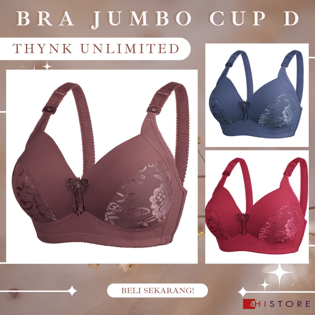 [HI] Bra BH JUMBO CUP D Fashion Wanita Bra wanita Premium BH Busa Tipis Tanpa Kawat Sangat Nyaman 5679