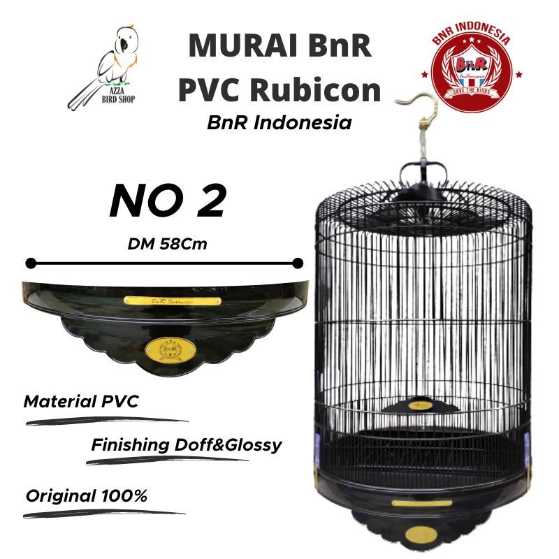 Jual Sangkar Kandang Murai Batu Bnr Pvc Black Rubicon No Shopee Indonesia