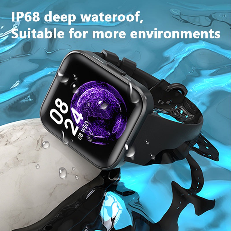 In stock✅ C17 Sport Smart Watch 1.71 inch Square Screen IP68 Waterproof Long Standby Dynamic Face Watches Heart Rate Blood Pressure Monitoring Fitness Tracker