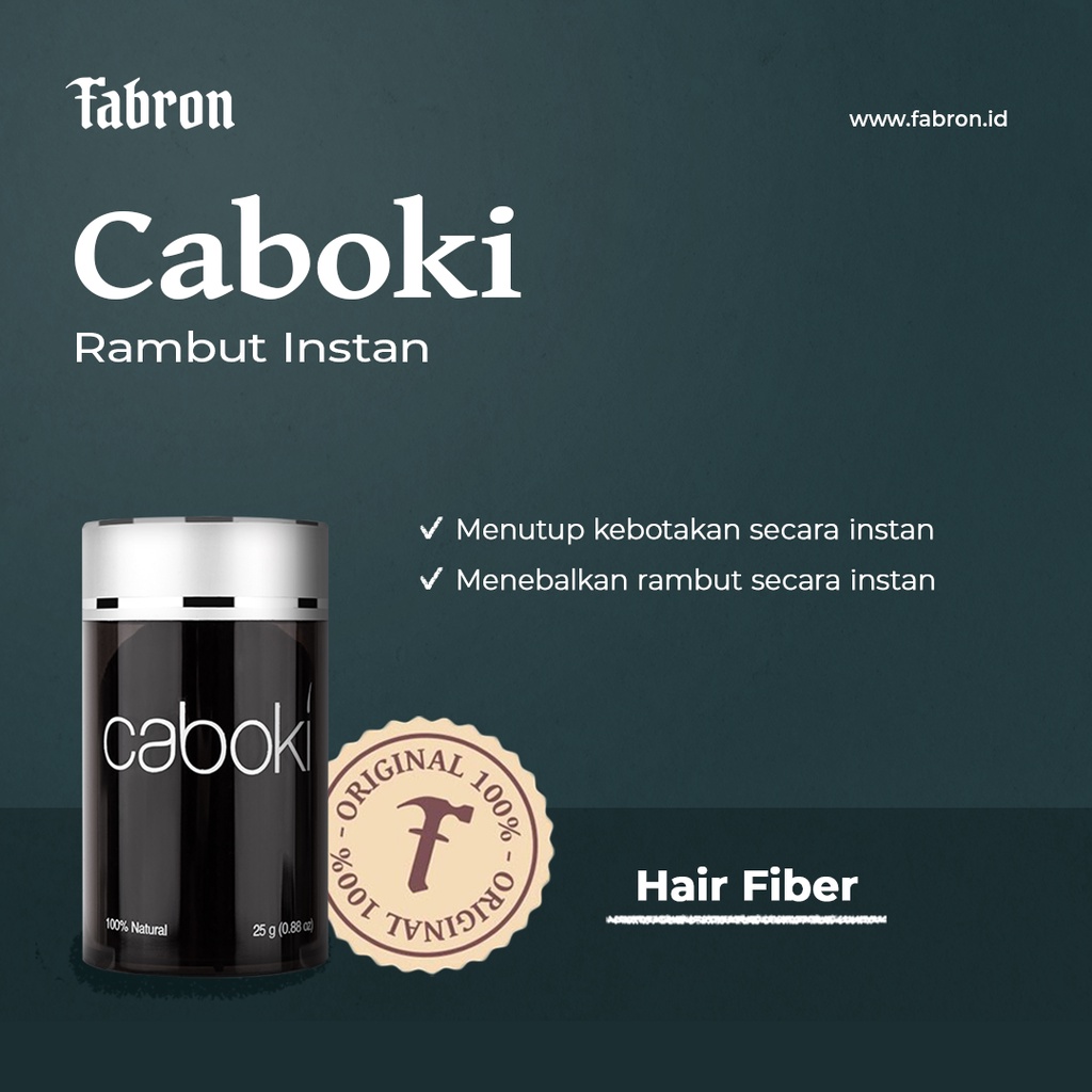 Caboki Hair Fiber - Menyamarkan Rambut Tipis