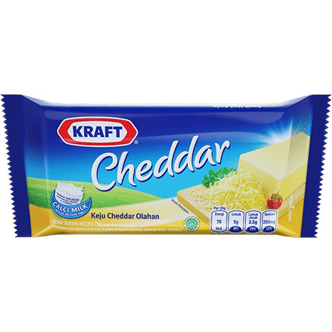 

KEJU KRAFT CHEDDAR 70 GR AYES TOSERBA