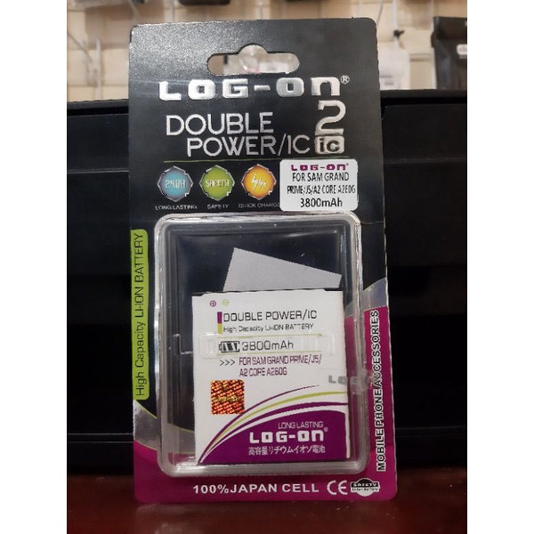LOG - ON Baterai SAMSUNG J2 PRIME  J5 G532 / GRAND PRIME G530 - batre G530 / G532 battery