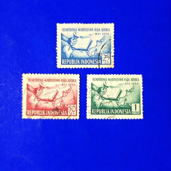 

Wow Prangko Indonesia. 1956. Konferensi Mahasiswa Asia Afrika. Set (3V) Limited