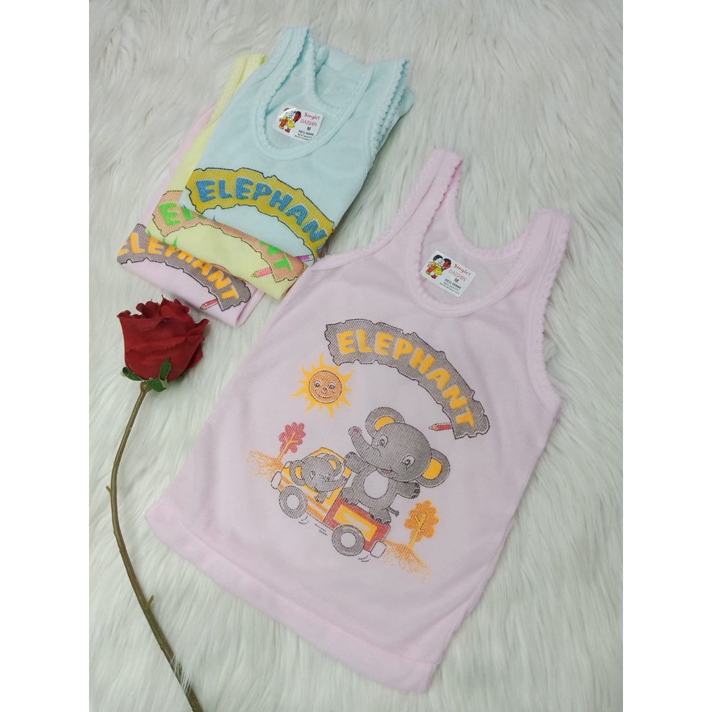 Singlet Bayi Kaos Dalam Anak / Baju Singlet Kaos Dalam Anak Bayi Motif Dan Polos/ Essen Kids 511