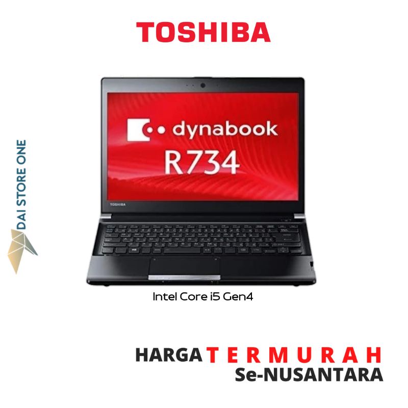 Laptop Murah Toshiba Dynabook R734 Core i5 Gen 4 Second Original Bergaransi
