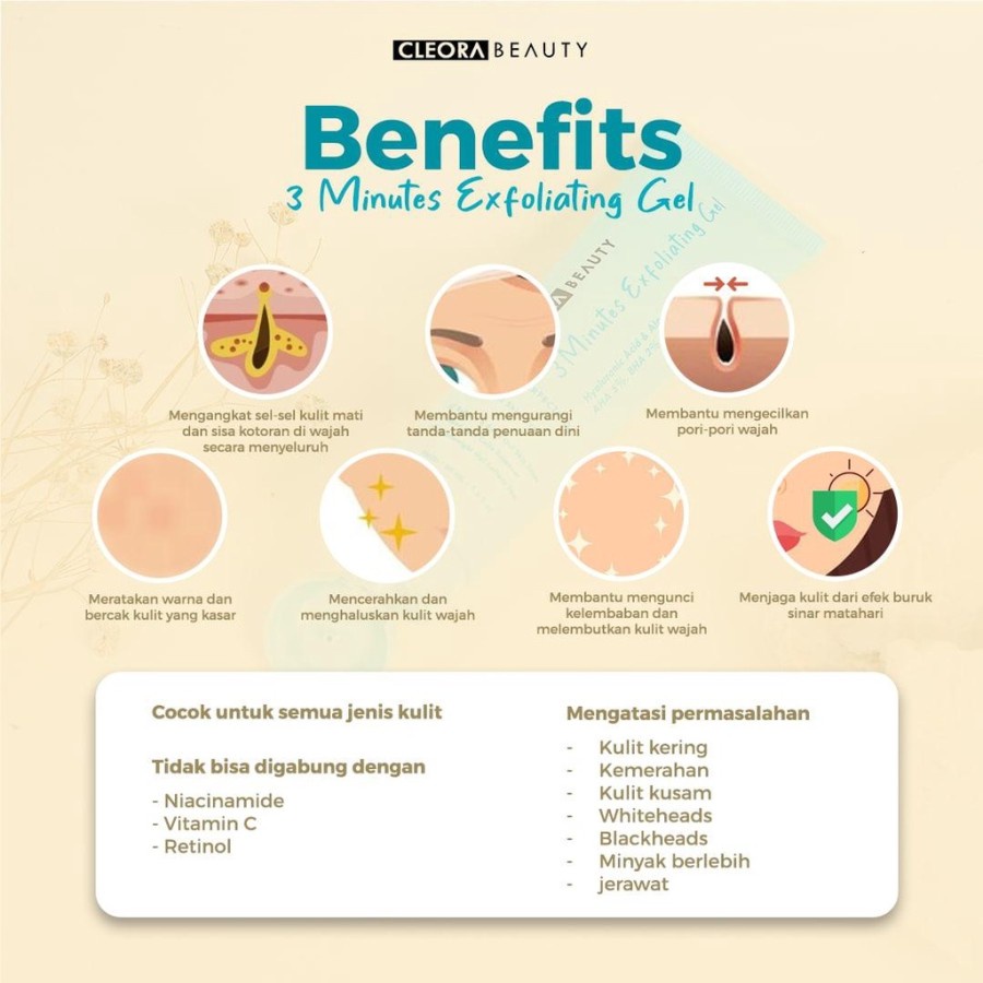 CLEORA BEAUTY - EXFOLIATING GEL 50ml