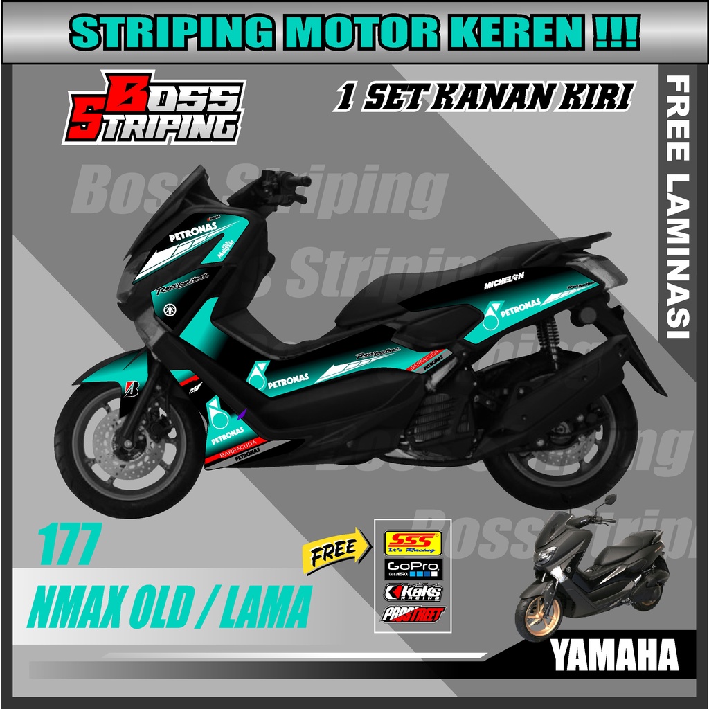 Striping Nmax Old Nmex Old N max Old Stiker Sticker Setiker Stripping Lis Les Variasi Motor Semi Ful