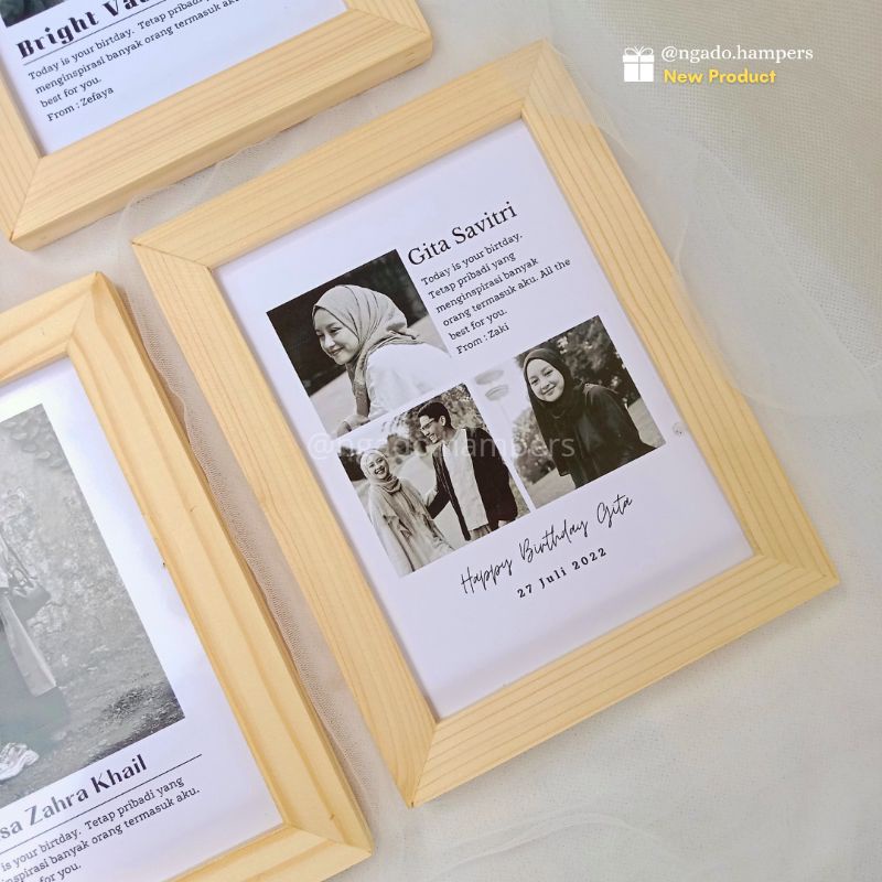 

[ 1 Hari Jadi ] Bingkai Memori ~ Kado Ulang Tahun Ultah Cewek Cowok Hadiah Wisuda Graduation Kado Pernikahan Wedding Bingkai Foto Aesthetic Lucu Unik Hampers Box Murah