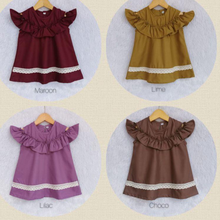 {DNK.18Oc22g} Baju bayi perempuan / SABRINA DRESS / baby girl dress anak perempuan katun toyobo 6 bu