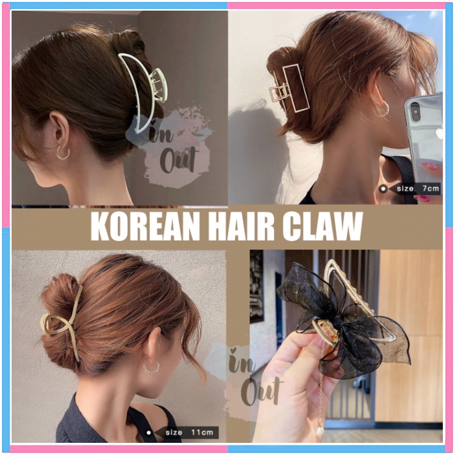 Jepitan Rambut Metal Logam Wanita Korea / Jedai rambut / jepit rambut wanita / Korean Hair Claw Premium Classic hairclaw aksesoris rambut ACC22