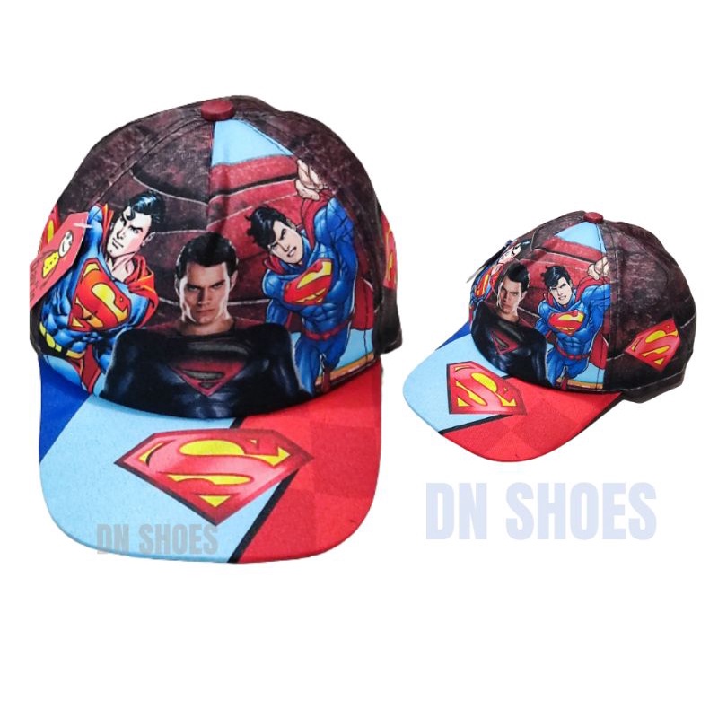 Topi Anak Printing Topi anak perempuan laki laki motif kudaponi superman spiderman captain amerika