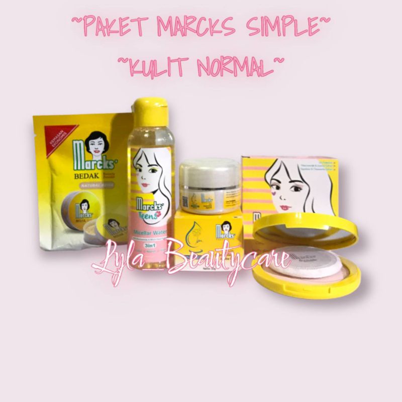 MARCKS PAKET HEMAT (kulit kering / kulit normal )