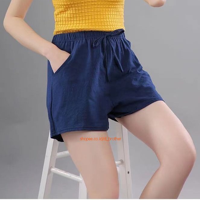 Lizo Hot Pants Babyterry Pendek Celana Wanita Santai Celana Pendek Wanita Bahan Babyterry / Celana Unyu / Celana Gemash