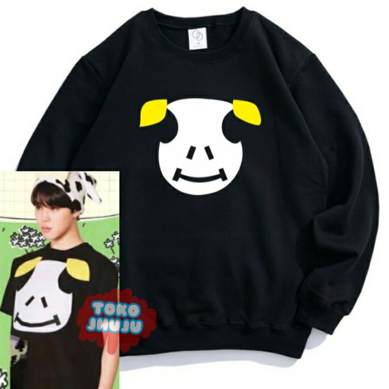 Basic Sweater Park Jimin BTS Gambar Kepala Kebo