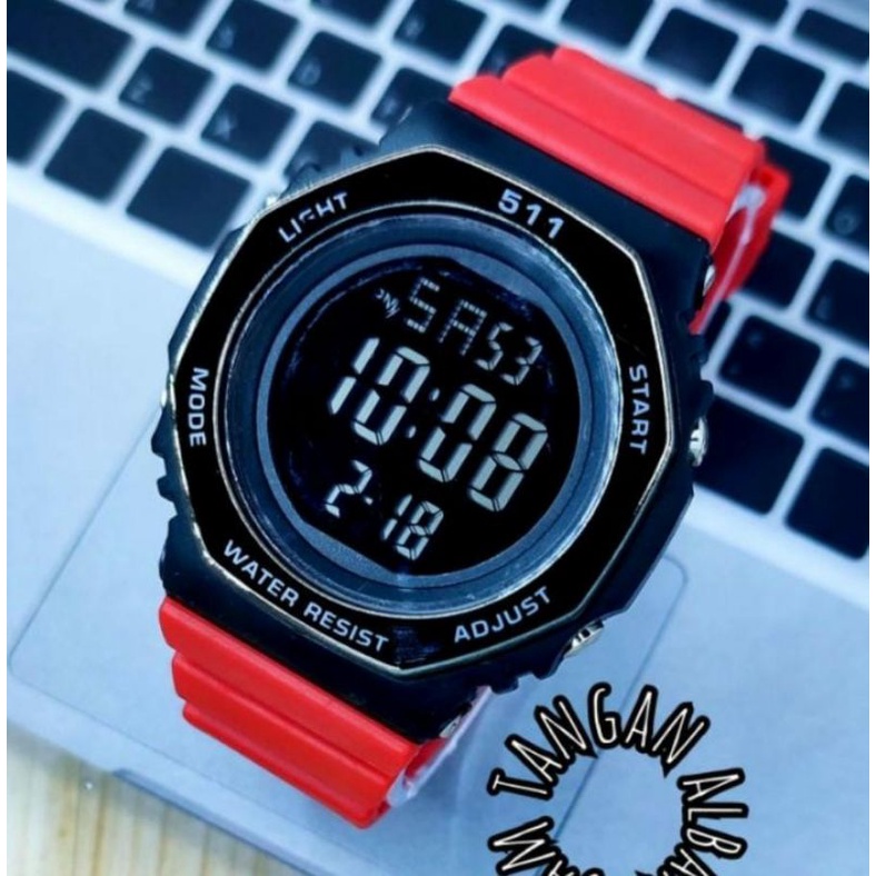 Terviral! Jam Tangan Digital 511 Fashion Trendy Jam Tangan Tahan Air