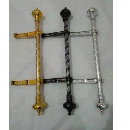 Tren Terbaru Batang Gorden FULLSET/Tiang Hordeng/Besi Korden/Pipa Gordeng Rollet Gordyn Tutup Kaki W