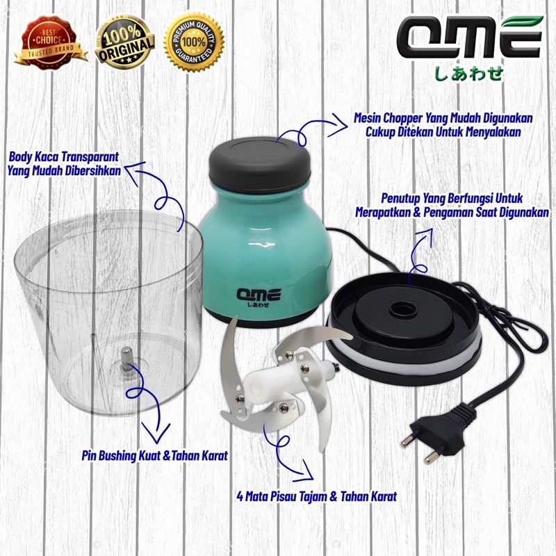 Blender Capsule Chopper Elektrik Penggilingan QME (QM-606)